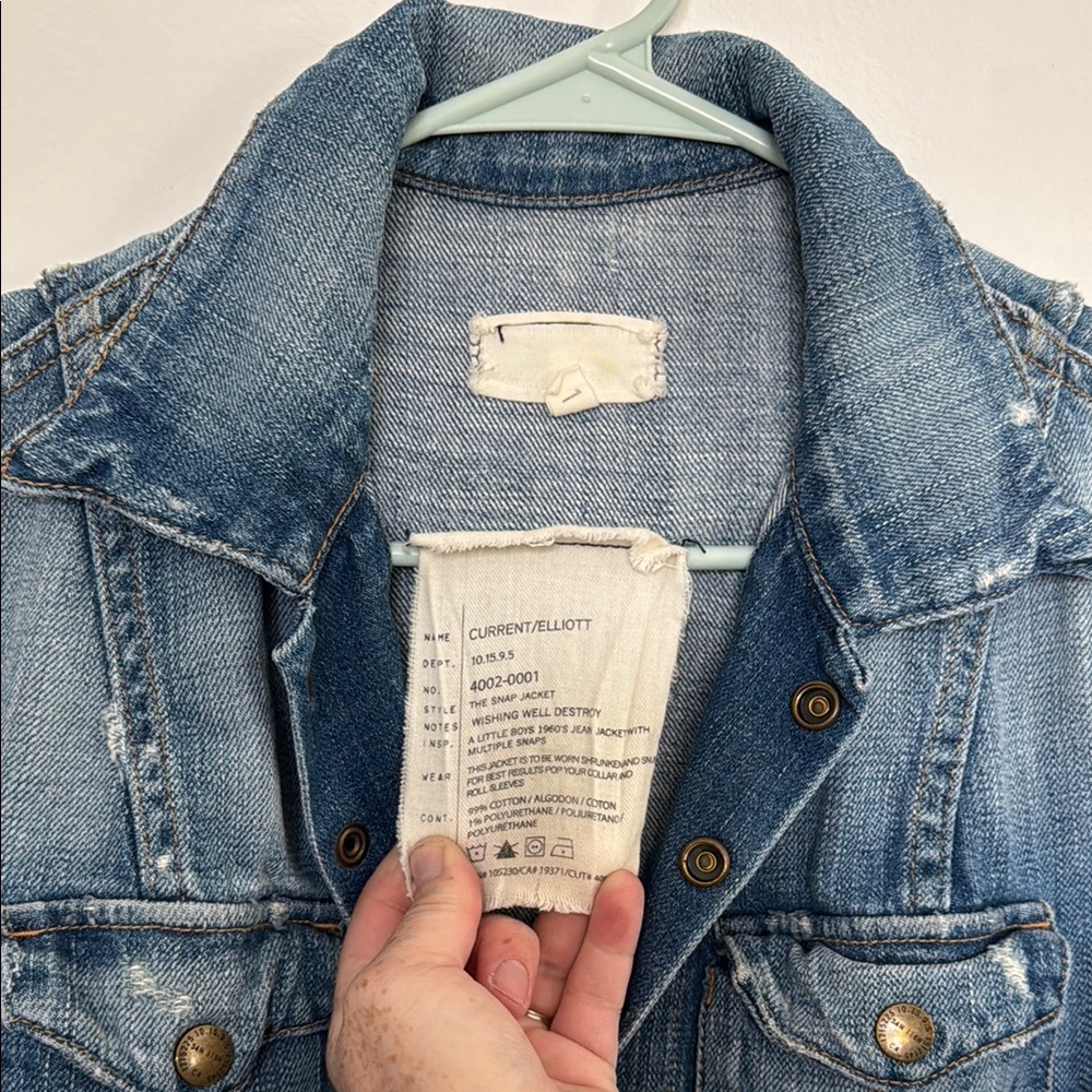 Current/Elliott Blue Jean Jacket